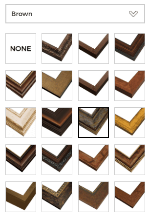 List of the brown frames offered on pixels.com