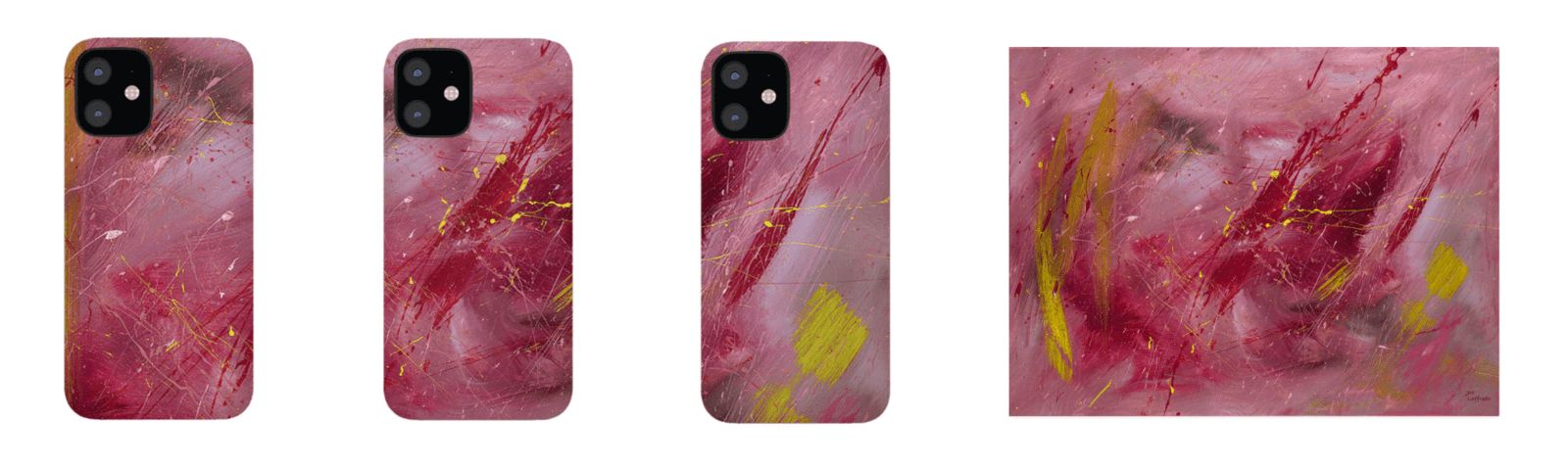 Abstract Art on Cell Phone cases - use any part of the painting!